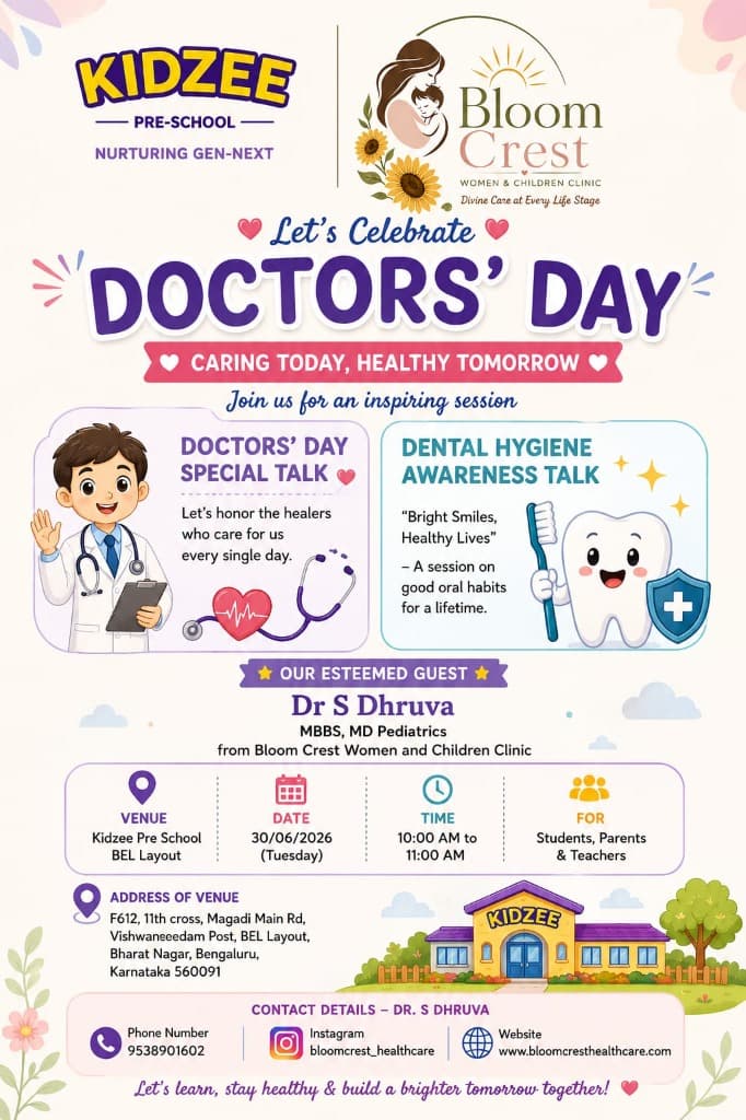 Doctors' Day Special Talk & Dental Hygiene Awareness poster