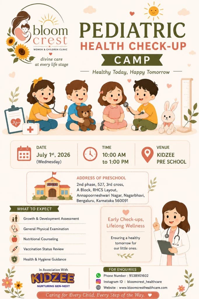 Pediatric Health Check-up Camp poster